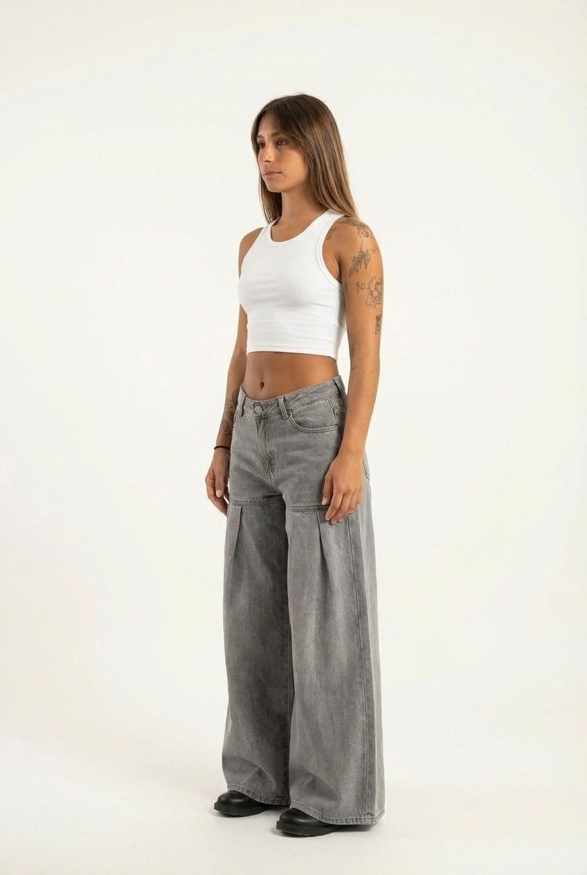 Women's Ribbed Cotton Crop Top, Slim Fit Racerback Tank Essential