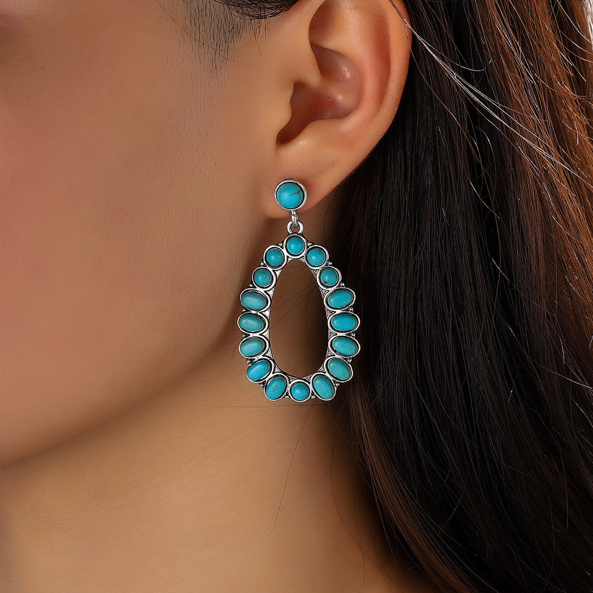 Vintage Turquoise Drop Earrings