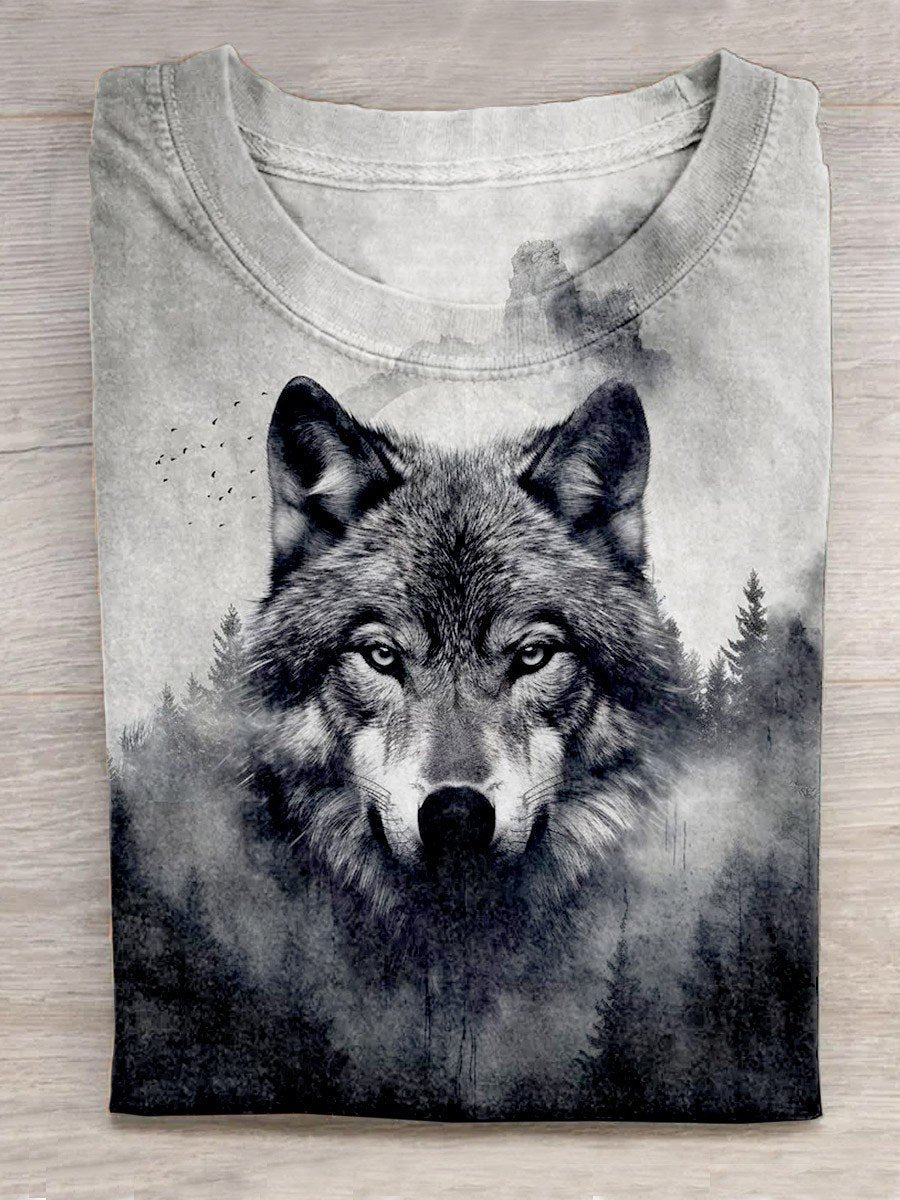 Cool Wolf Art Design T-shirt