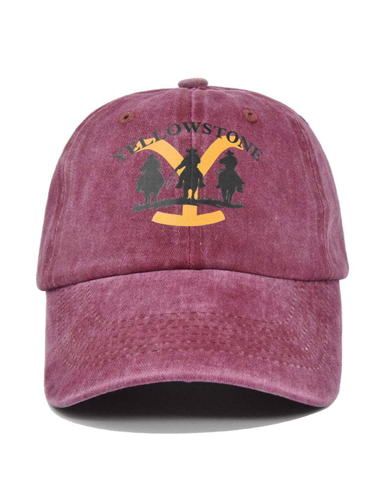 Western Graphic Washed Baseball Cap