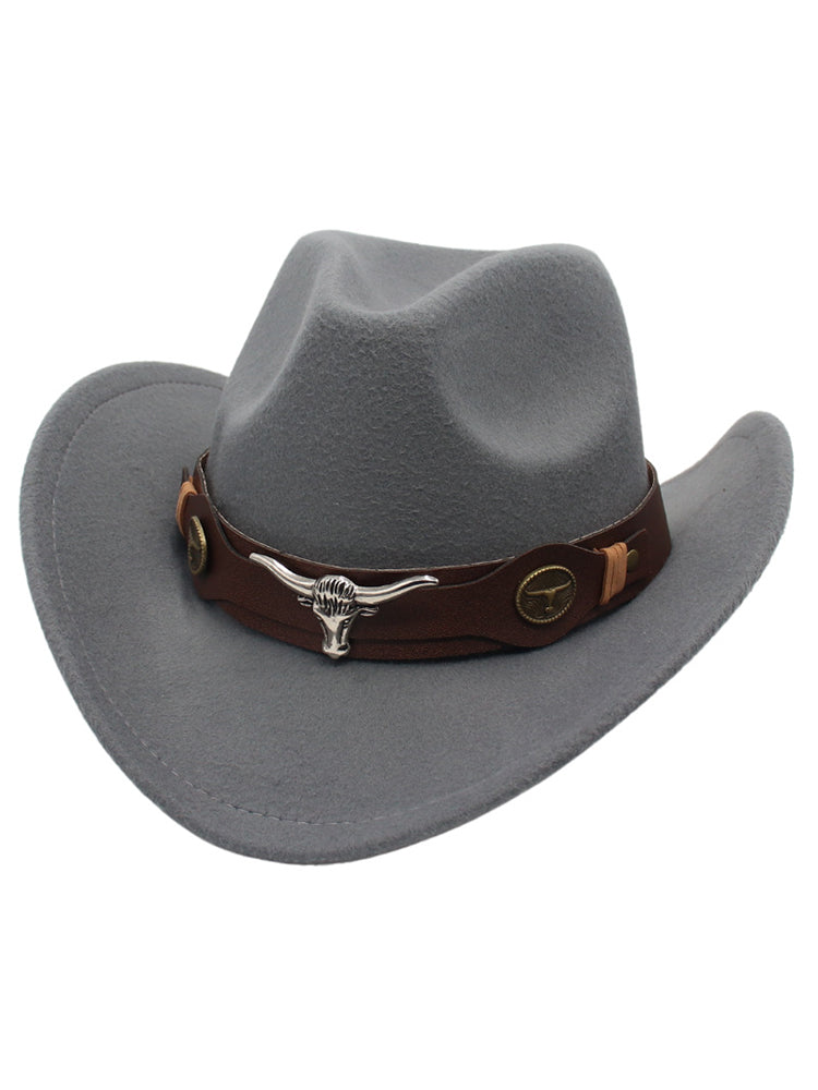 Western Bull Head Deco Cowboy Cowgirl Hat