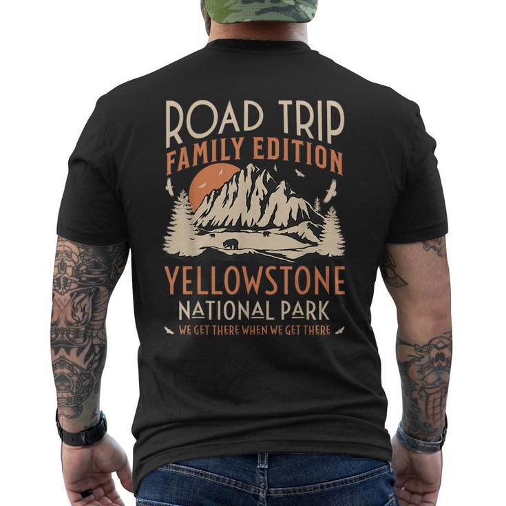 Men Cotton T Shirt Yellowstone Us National Park Family Road Trip Vacation Outdoors Crewneck Short Sleeve Tee