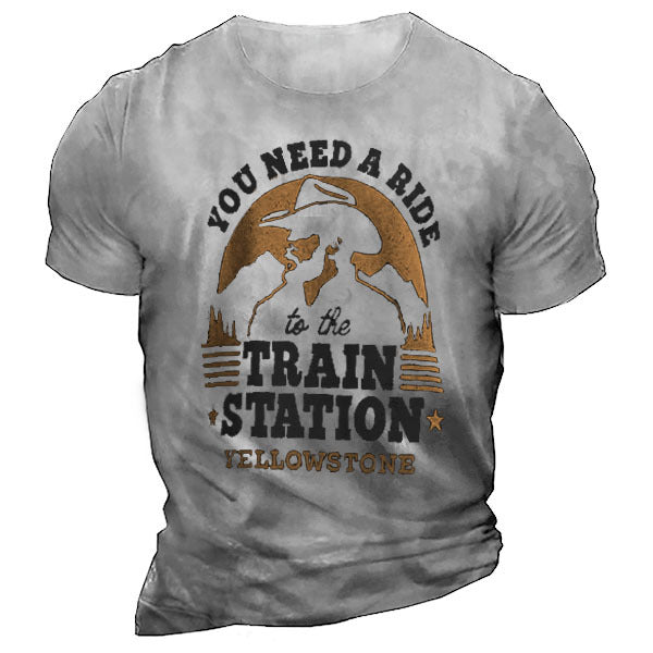 Yellowstone You Need A Ride To The Train Station Men's T-Shirt