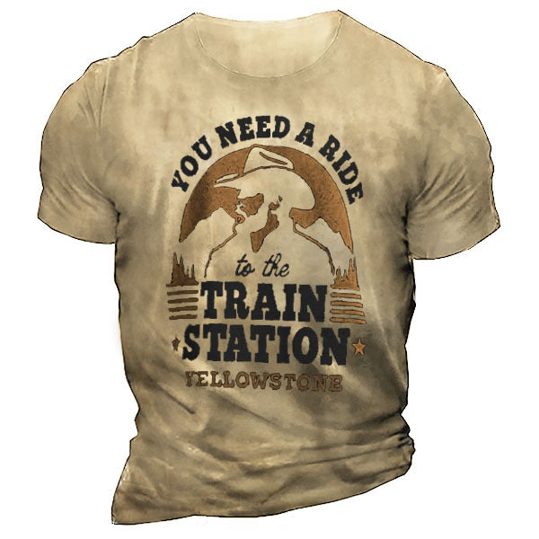 Yellowstone You Need A Ride To The Train Station Men's T-Shirt