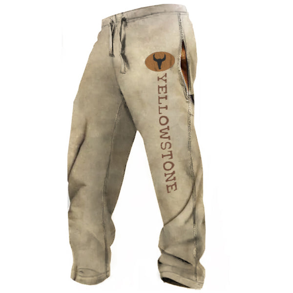 Men's Vintage Western Yellowstone Casual Pants