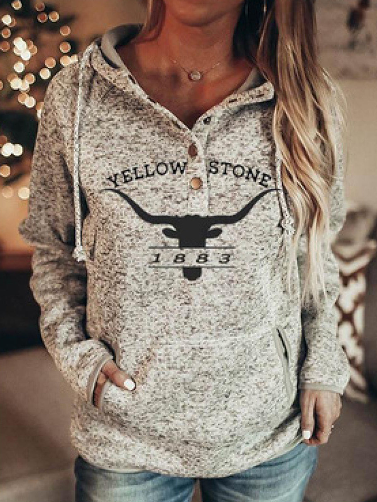 Women's Yellowstone Cowboy Hooded Sweater