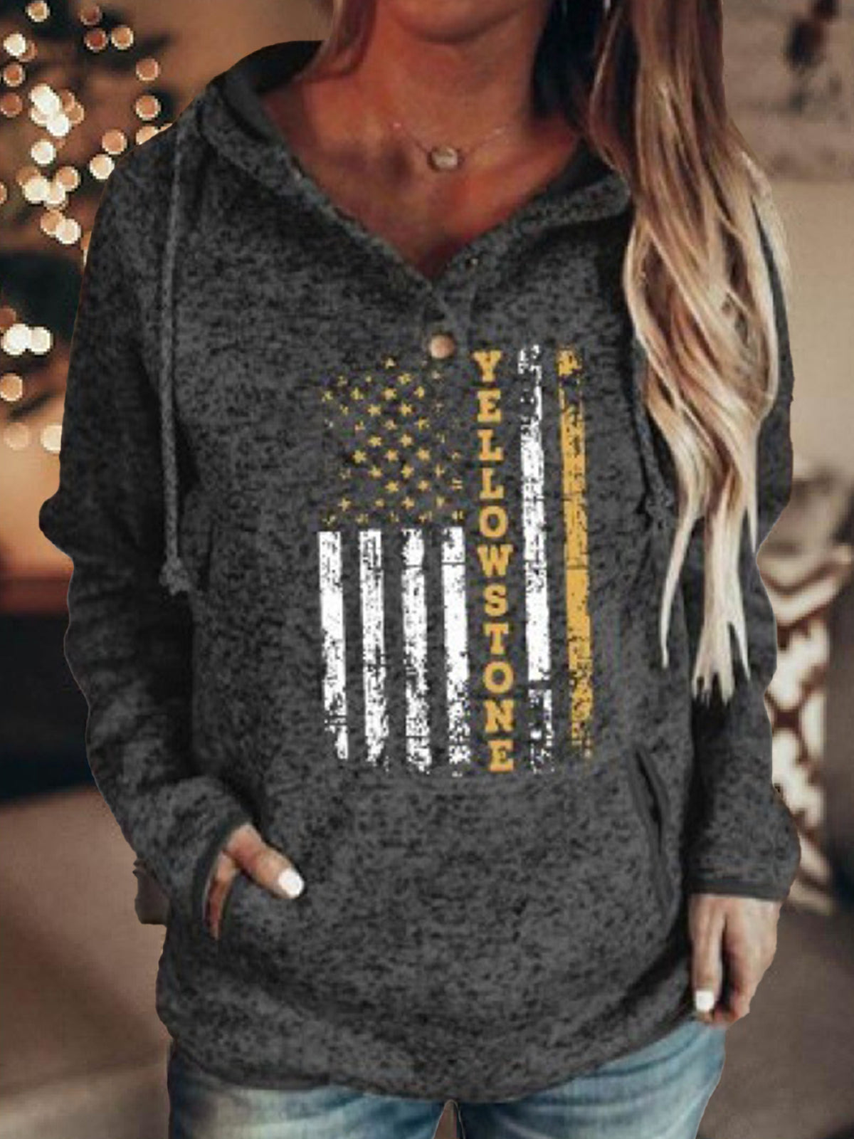 Women's Yellowstone Cowboy Hooded Sweater