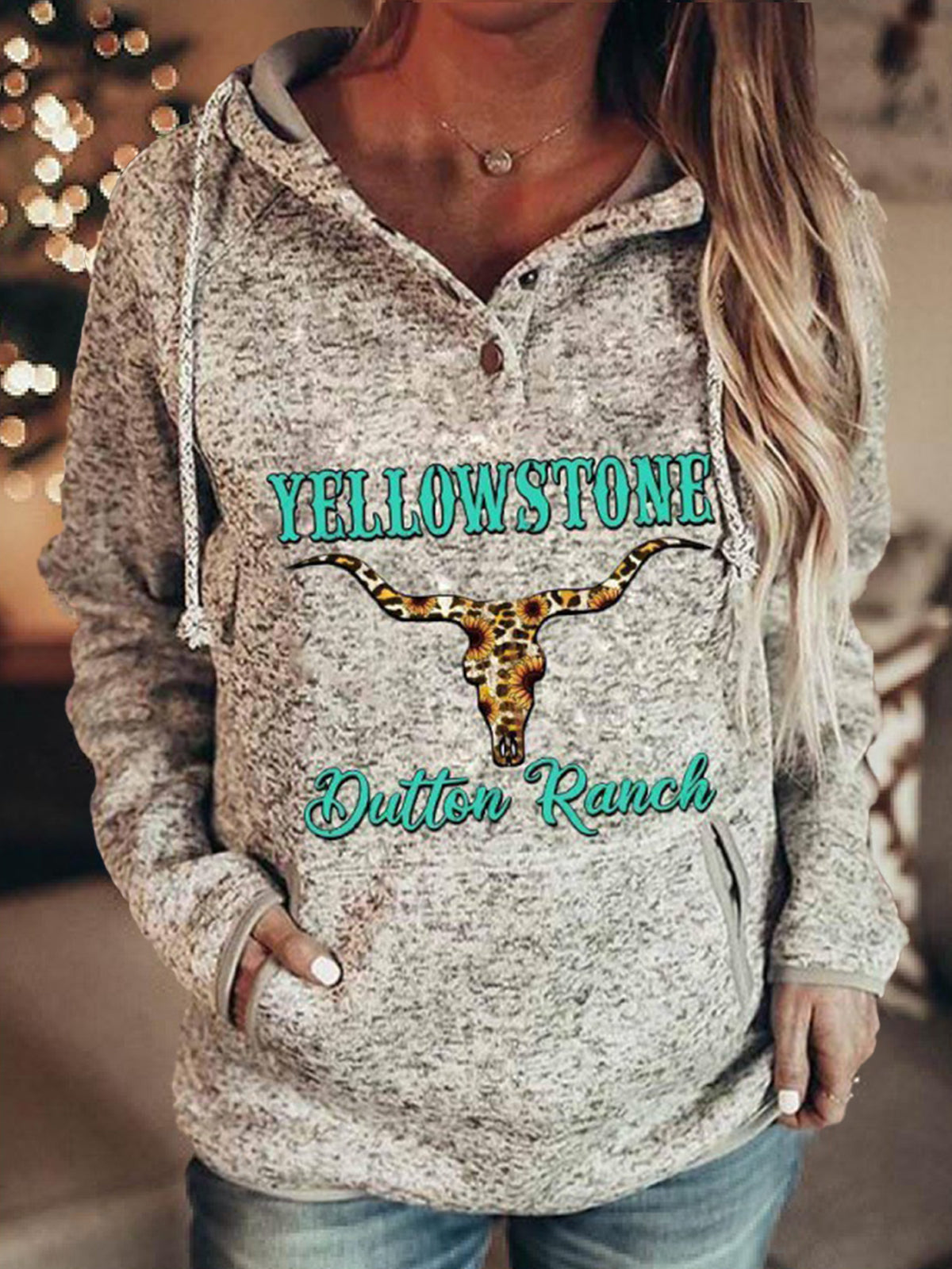 Women's Yellowstone Cowboy Hooded Sweater