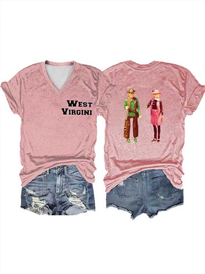 Vintage Western Print T-Shirt