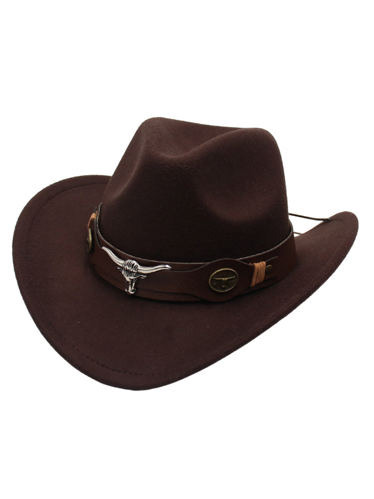 Western Bull Head Deco Cowboy Cowgirl Hat