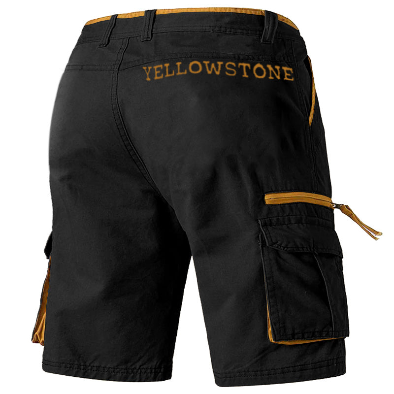 Men's Yellowstone Colorblock Pocket Casual Shorts