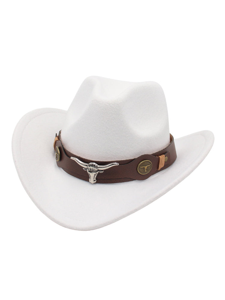 Western Bull Head Deco Cowboy Cowgirl Hat