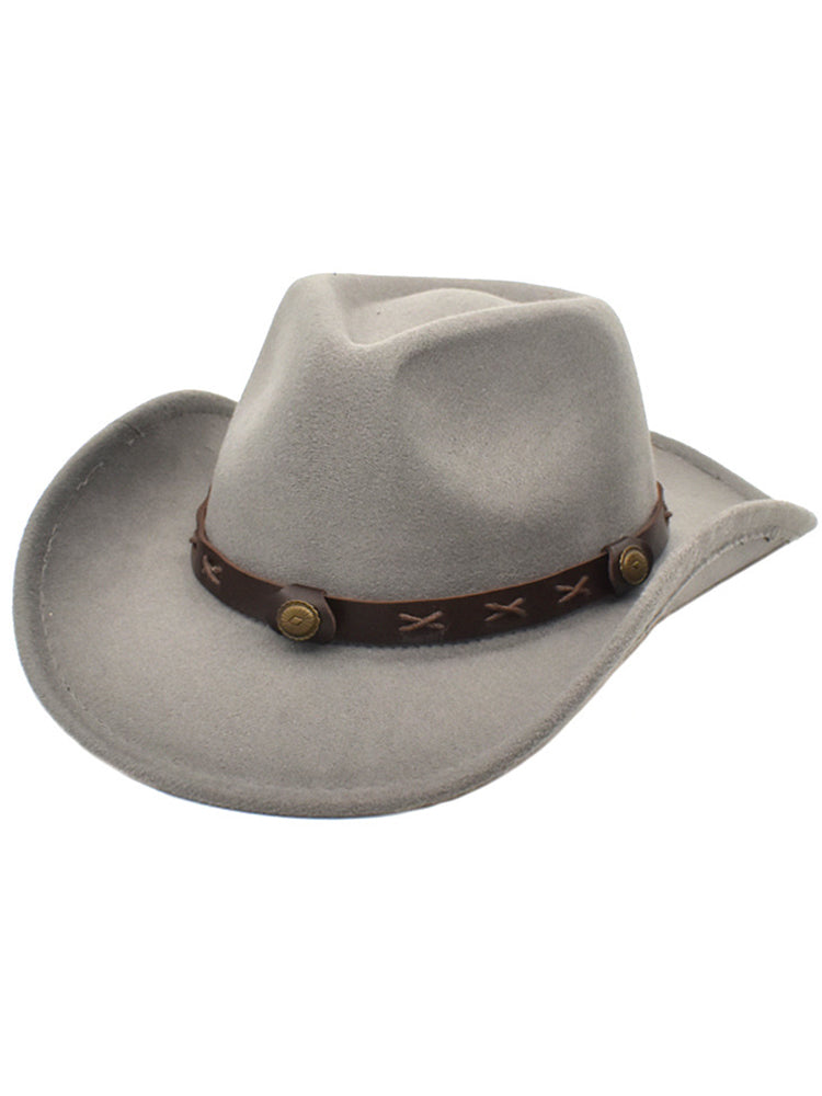 Wisherryy Vintage Western Cowboy Cowgirl Hat