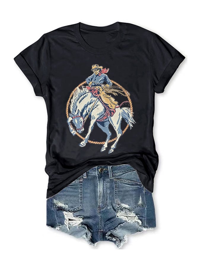 Casual Print Short Sleeve T-Shirt