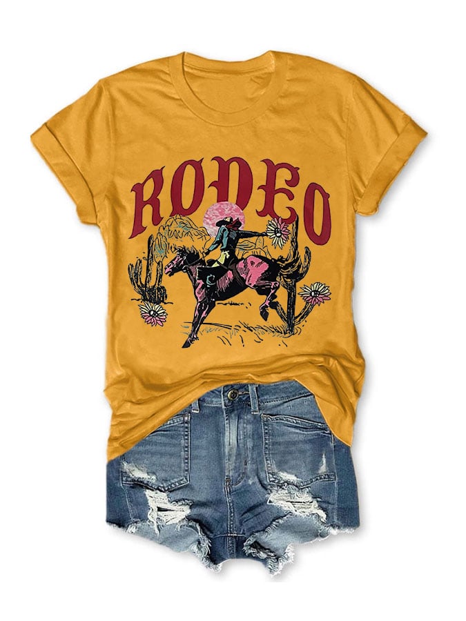 Rodeo Print T-Shirt