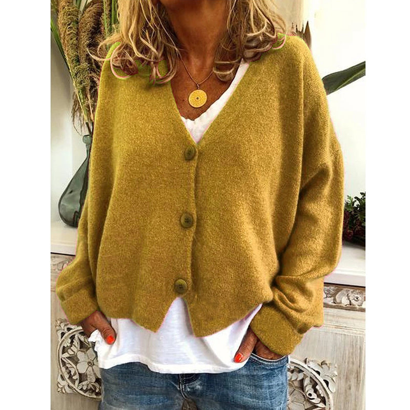 Wisherryy Women's Casual Sweater Cardigan