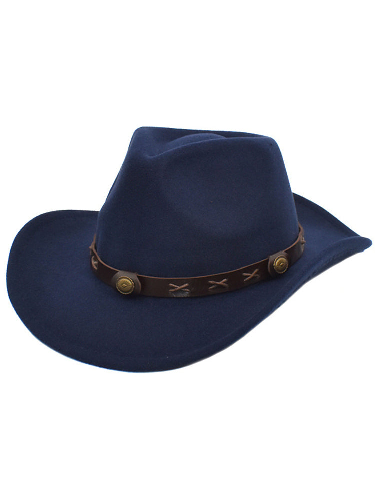 Wisherryy Vintage Western Cowboy Cowgirl Hat