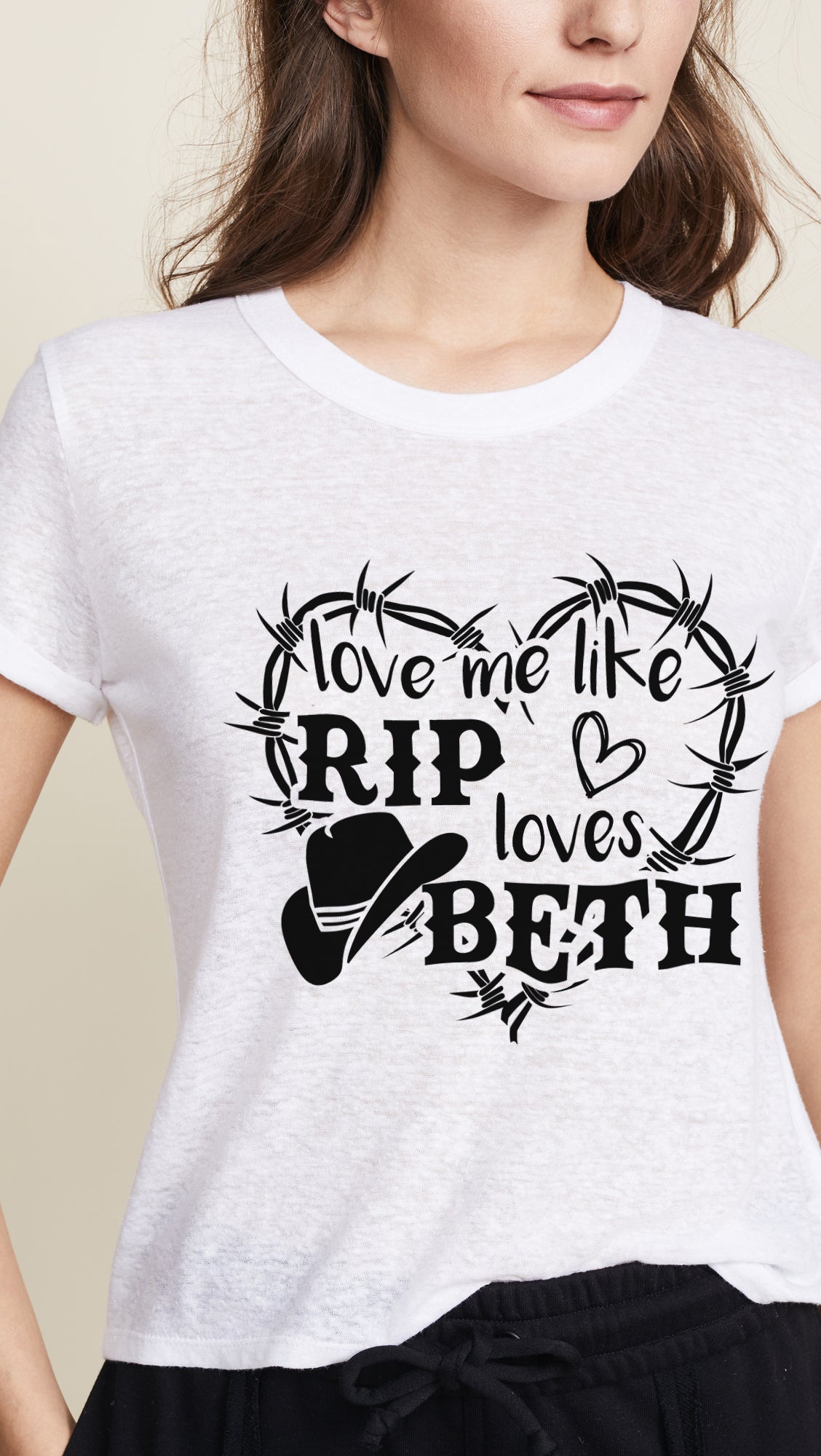 Unisex T-shirt, Western Shirt, Love Me Like Rip Love Beth T-Shirt