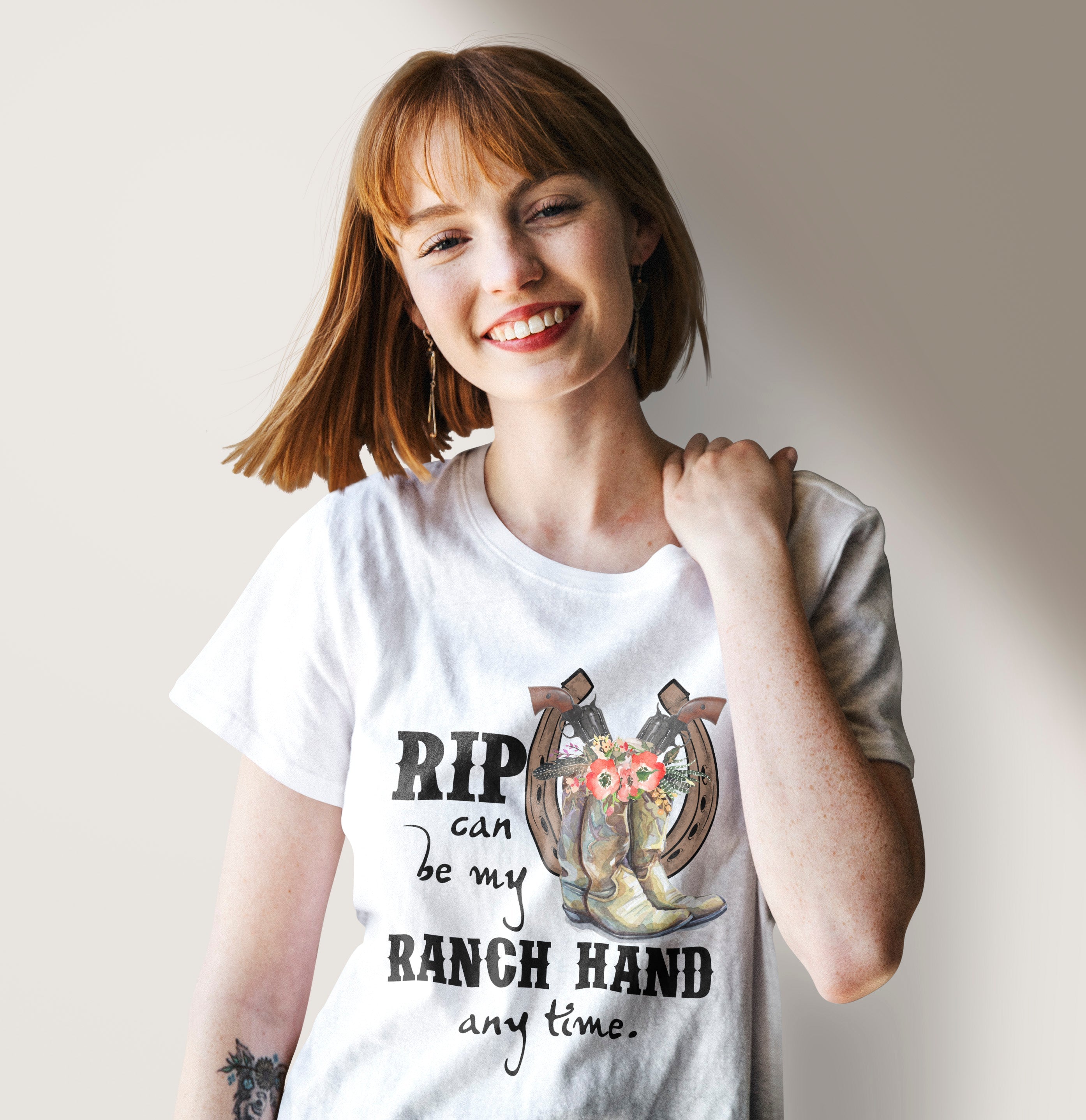 Unisex T-shirt, Western Shirt, Rip Can Be Mind, Ranch Hand Anytime T-Shirt