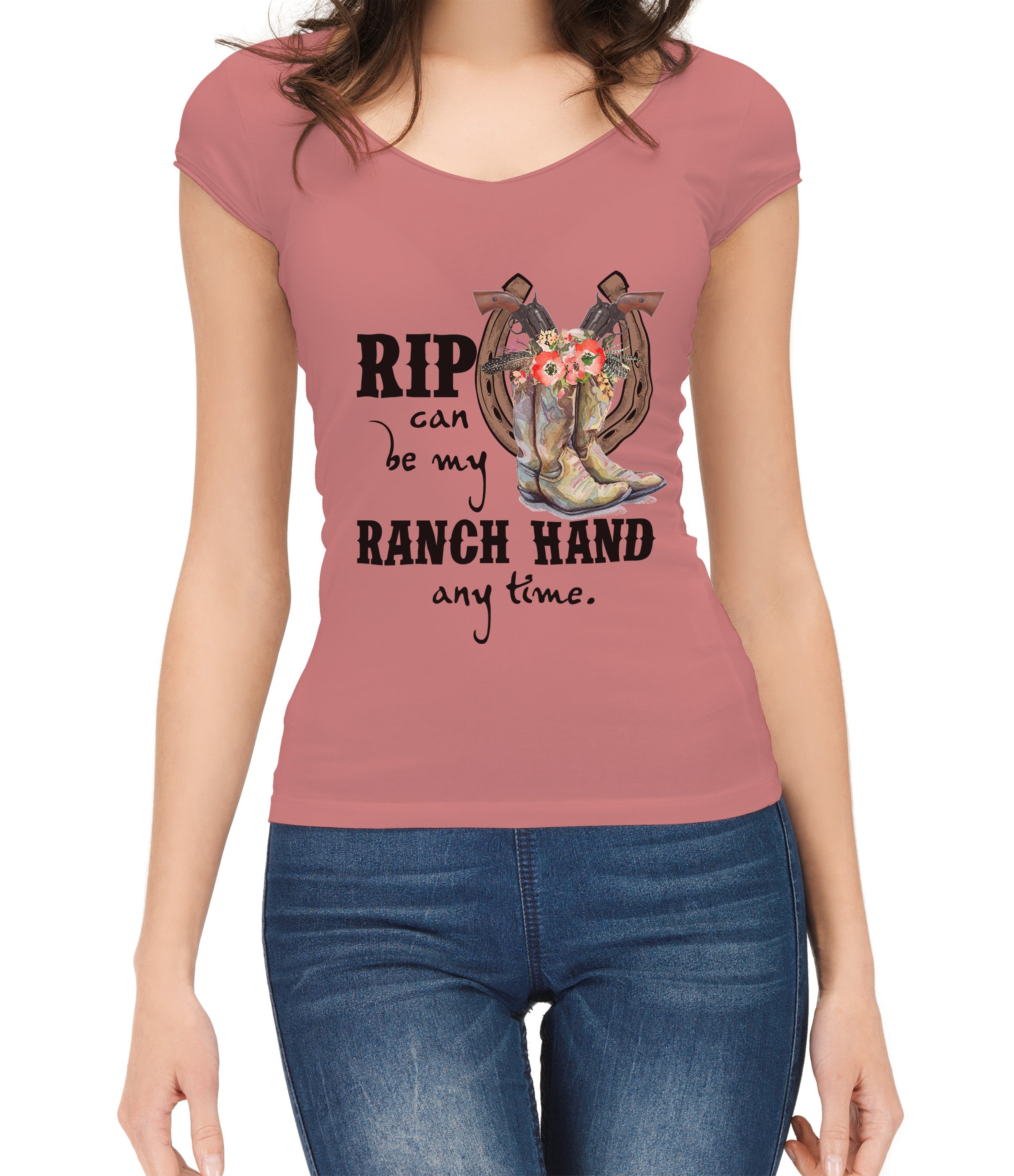 Unisex T-shirt, Western Shirt, Rip Can Be Mind, Ranch Hand Anytime T-Shirt