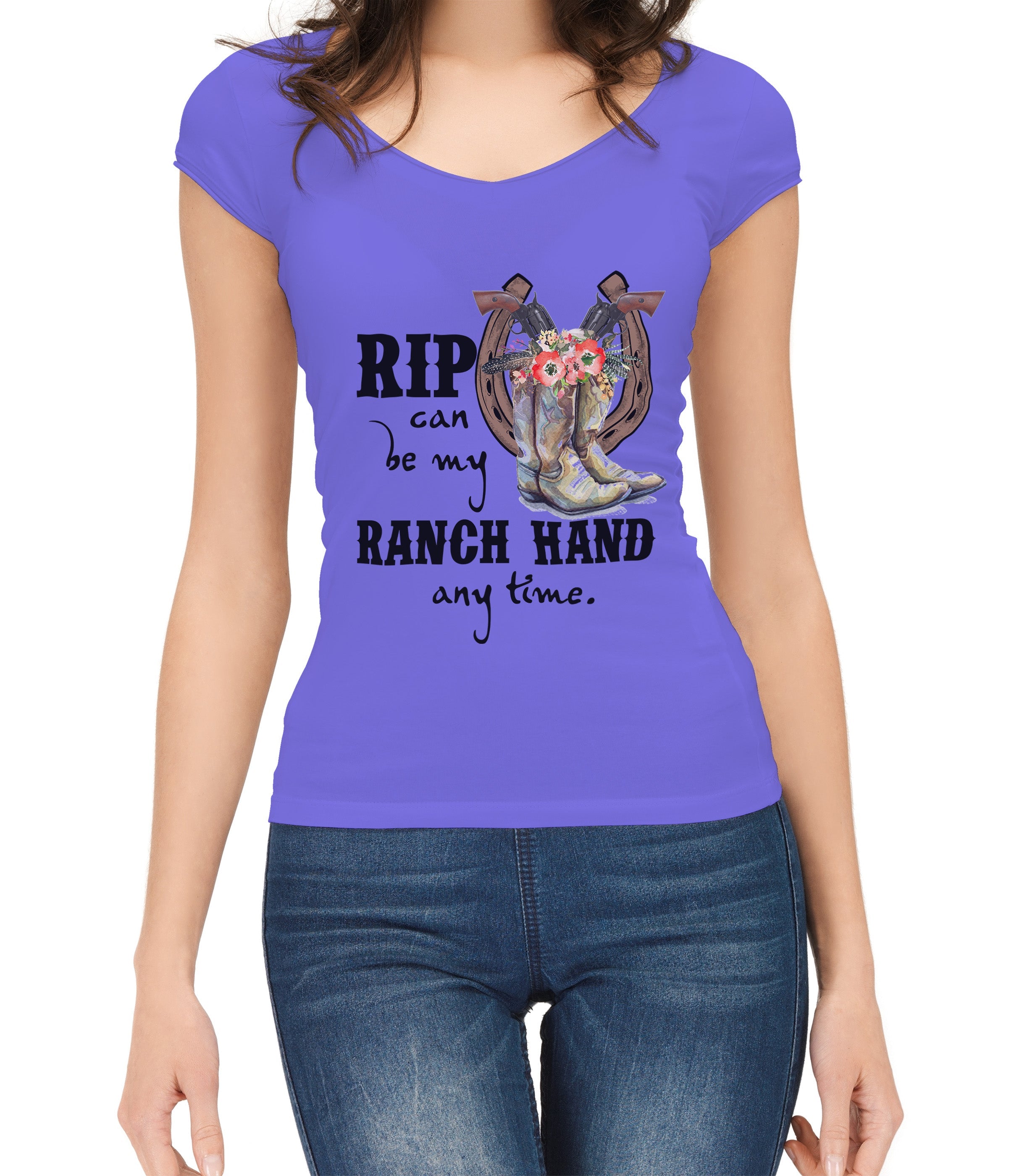 Unisex T-shirt, Western Shirt, Rip Can Be Mind, Ranch Hand Anytime T-Shirt