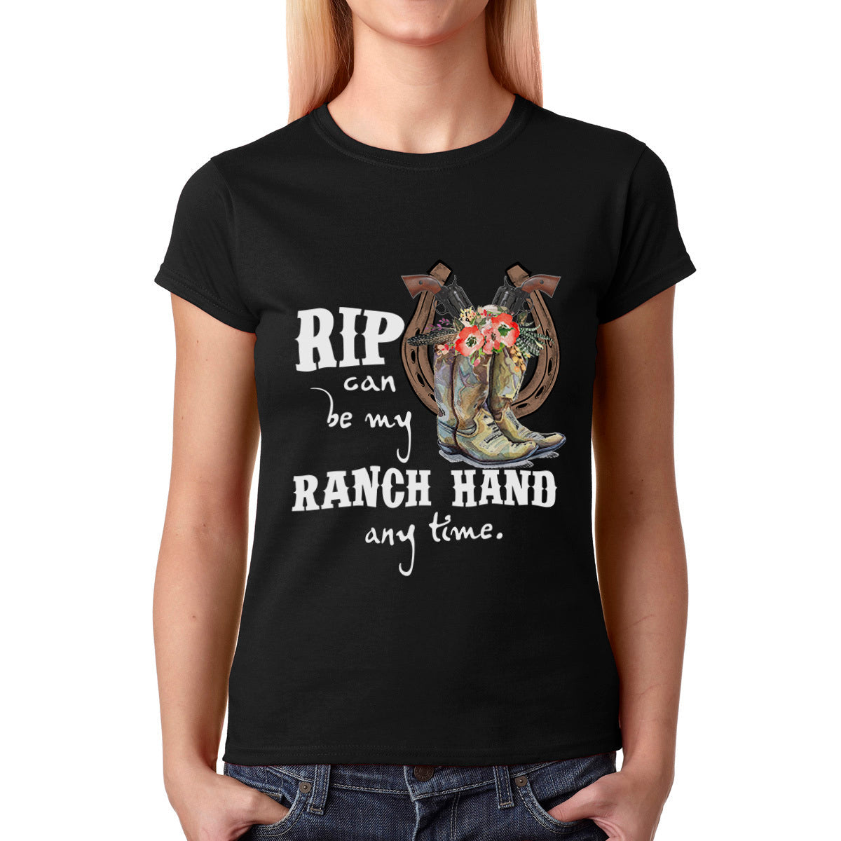 Unisex T-shirt, Western Shirt, Rip Can Be Mind, Ranch Hand Anytime T-Shirt