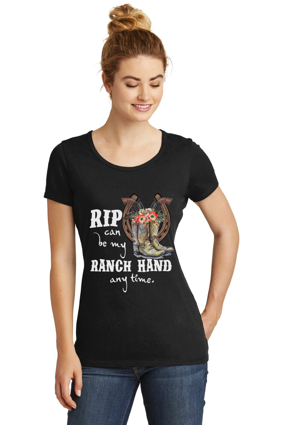 Unisex T-shirt, Western Shirt, Rip Can Be Mind, Ranch Hand Anytime T-Shirt