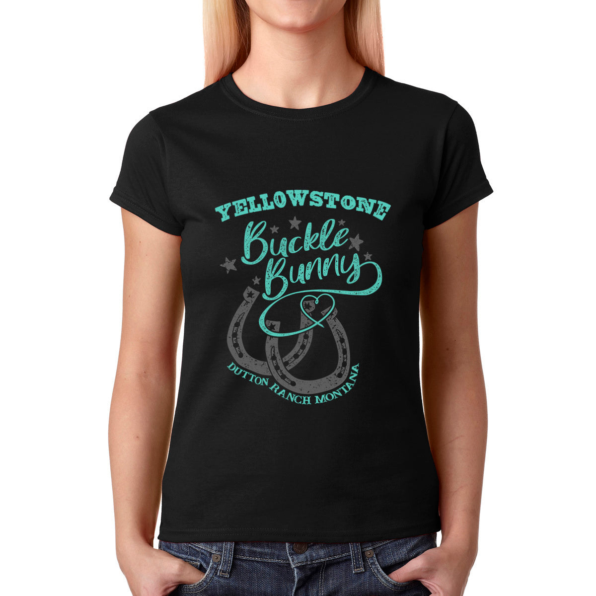 Women T-shirt, Western Shirt, Dutton Ranch, Buckle Bunny T-Shirt