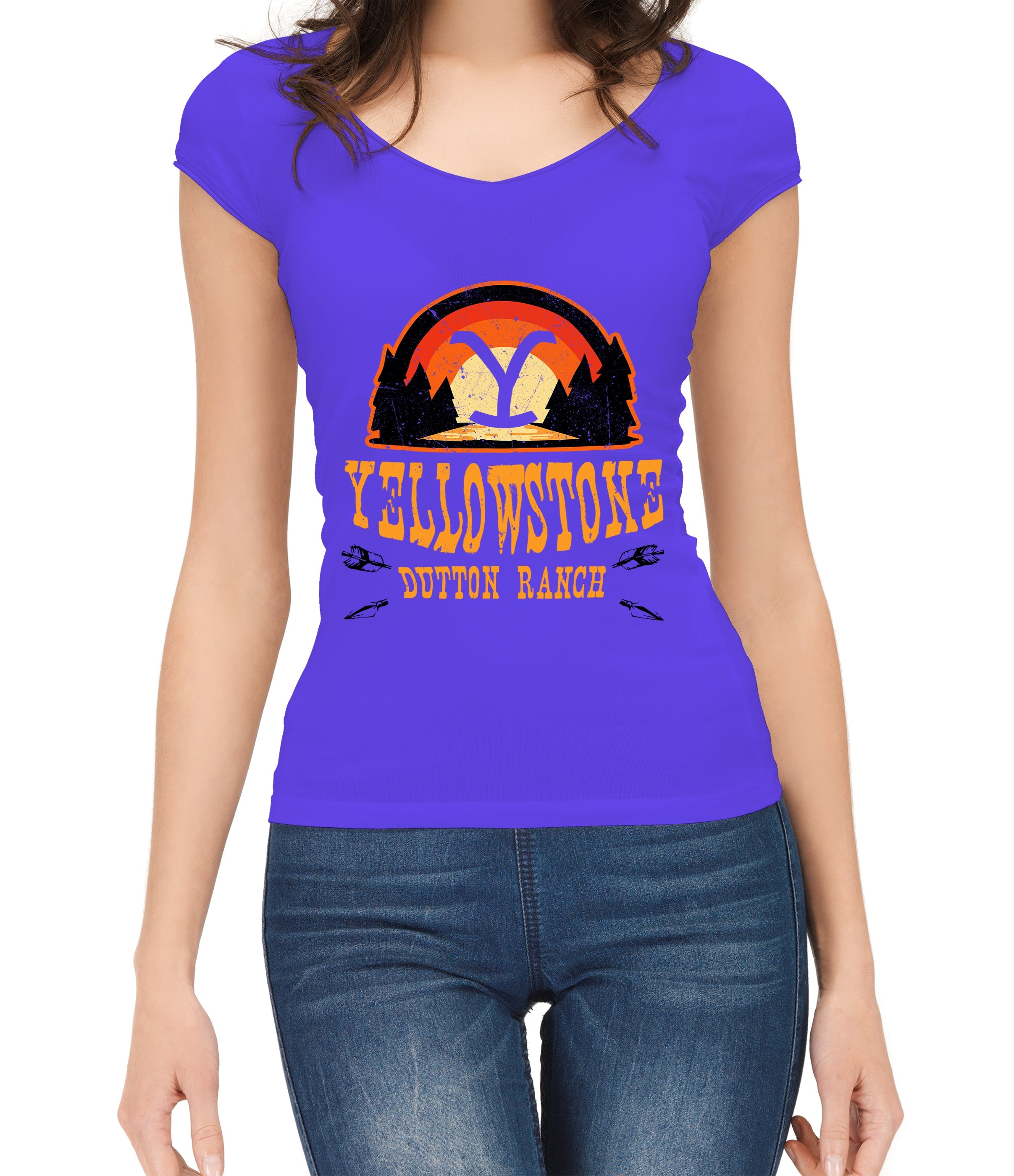Women T-shirt, Western Shirt, Dutton Ranch, Est 1883 T-Shirt