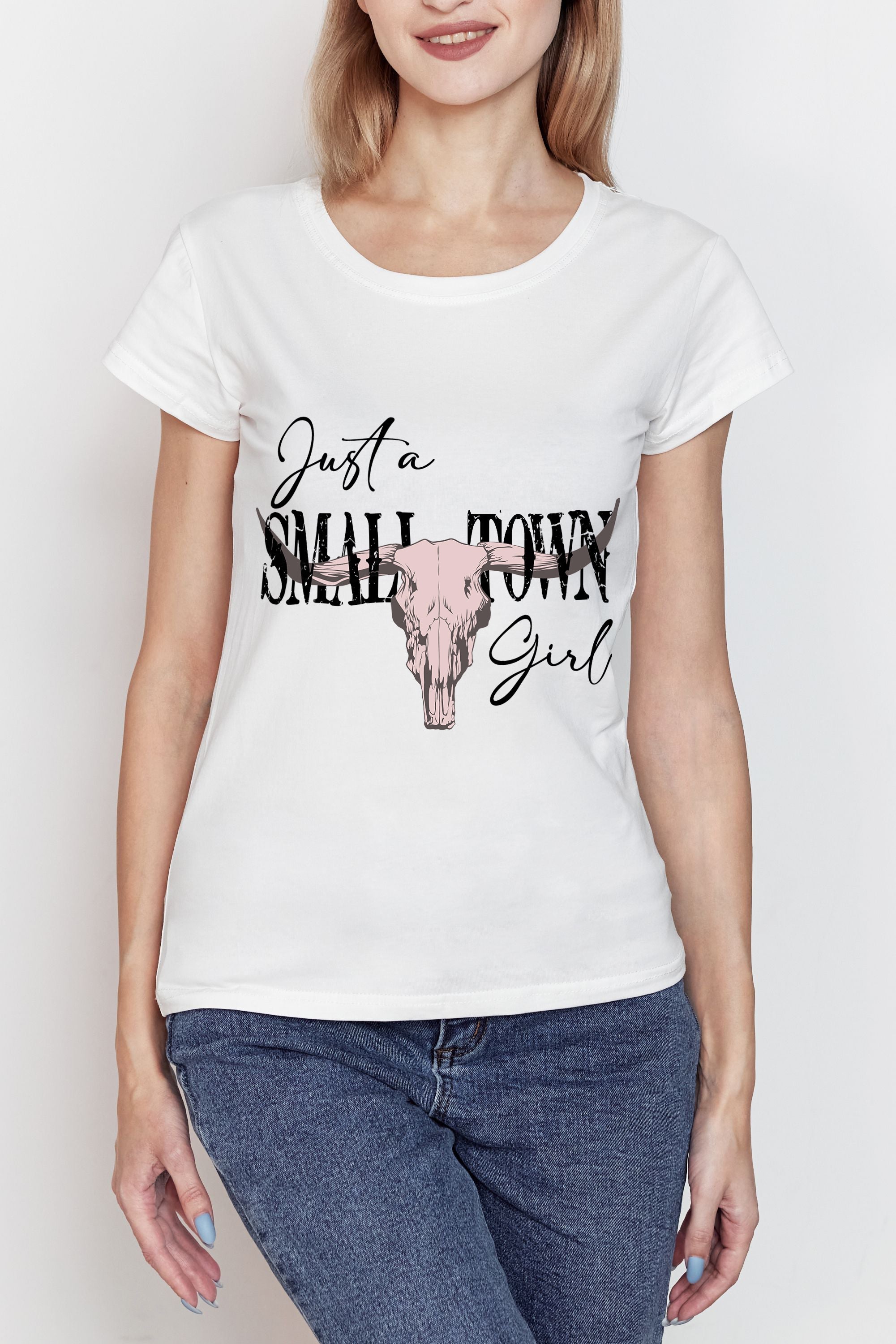 Women T-shirt, Western Shirt, Just A Small Town Girl T-Shirt