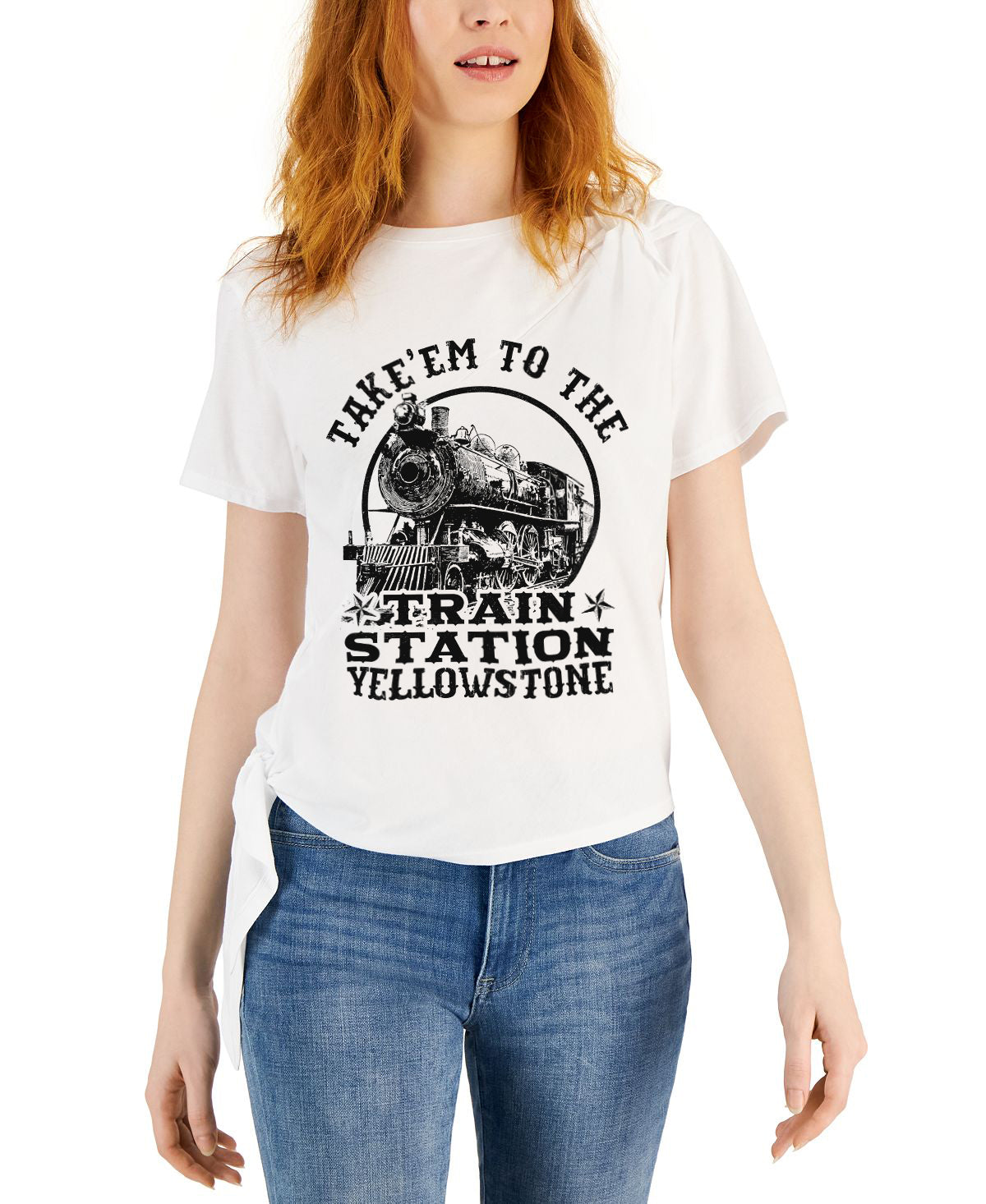 Unisex T-shirt, Western Shirt, Take Them To The Train Station T-Shirt