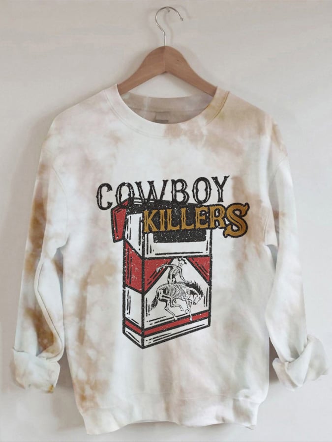 Women's Cowboy Killer Print Sweatshirt