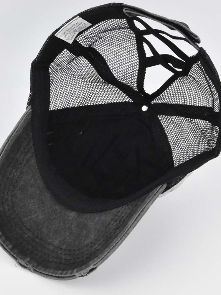 Western Embroidered Breathable Adjustable Cap