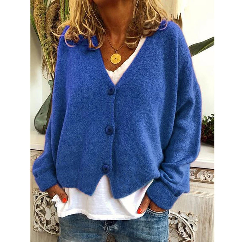 Wisherryy Women's Casual Sweater Cardigan