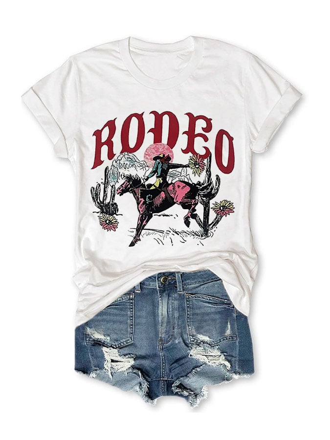 Rodeo Print T-Shirt