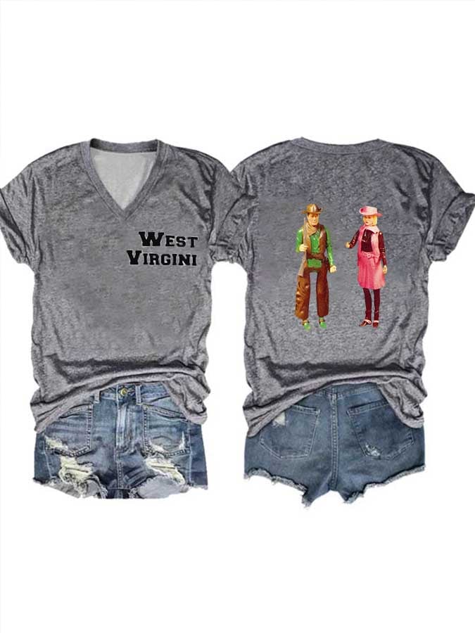 Vintage Western Print T-Shirt