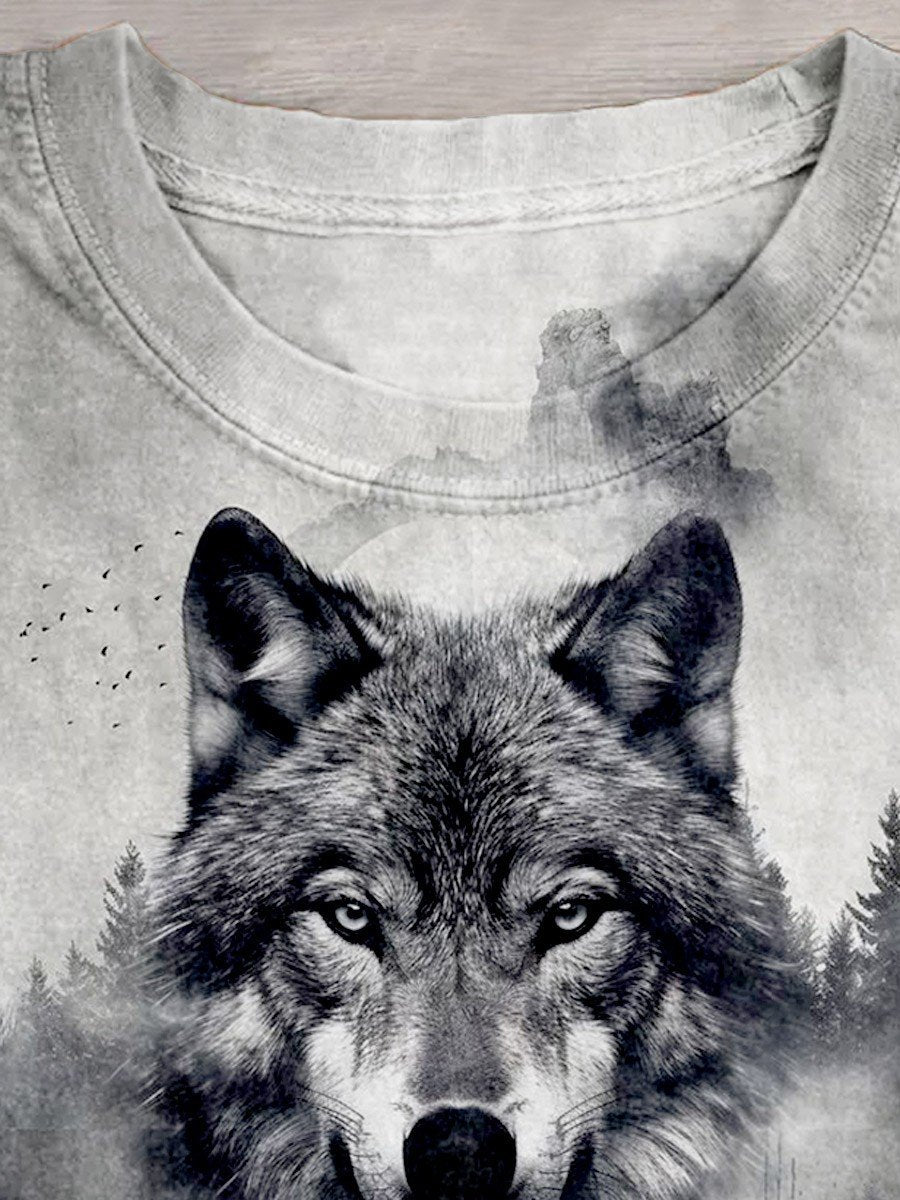 Cool Wolf Art Design T-shirt