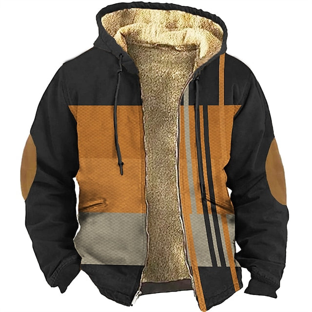 Men's Designer Fleece Zip Hoodie - Classic Winterwear