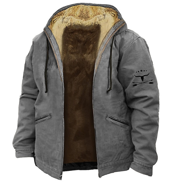 Designer 3D Print Hoodie Jacket - Classic Men's Outerwear